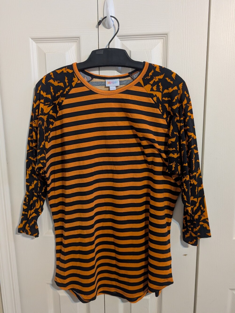 LuLaRoe Halloween Randy With Stripes And Bats